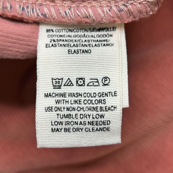 We the Free Corduroy‎ Skinny Pant Size 27 Raw Hem Modern Mauve Boho Chic Classic - Picture 12 of 14